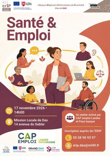 Santé et emploi avec Cap Emploi Landes et Pays basque