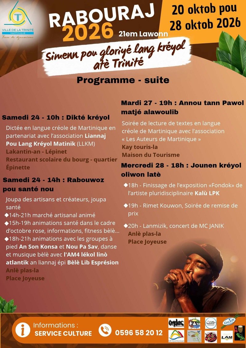 [RABOURAJ 2026 – 21ᵉ Lawonn (Suite)] "Simenn pou gloriyé lang kréyol atè Trinité"
