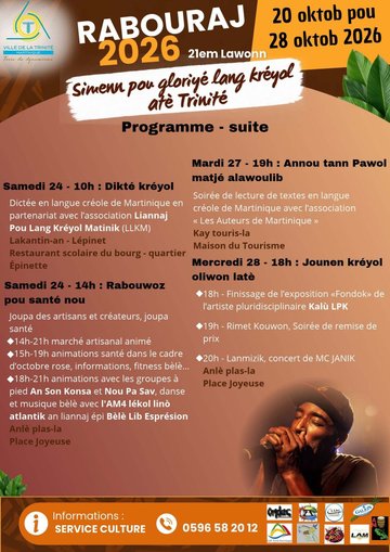[RABOURAJ 2026 – 21ᵉ Lawonn (Suite)] "Simenn pou gloriyé lang kréyol atè Trinité"