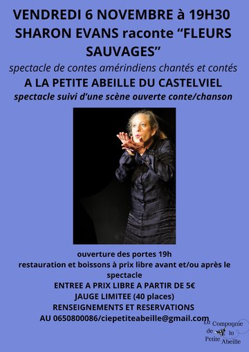 VEILLEE CONTEE: SHARON EVANS raconte FLEURS SAUVAGES