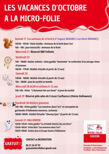 Halloween à la Micro-Folie de Gouzon
