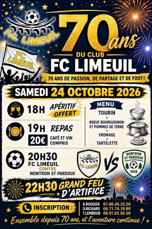 70 ans du Club FC Limeuil