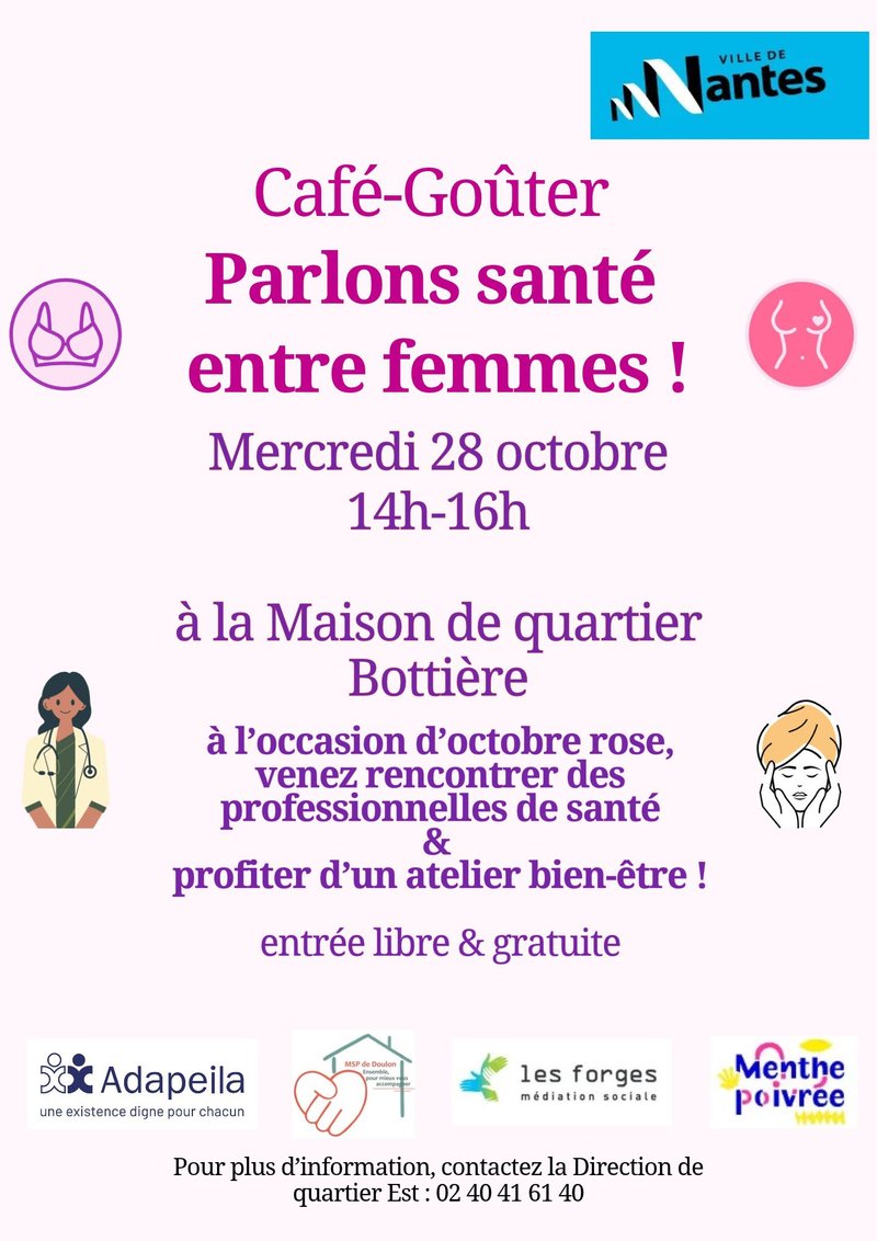 Café-goûter : Parlons santé entre femmes !