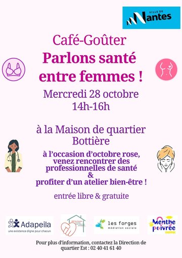 Café-goûter : Parlons santé entre femmes !