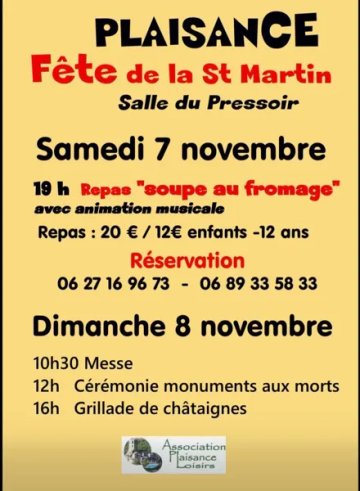 Fête votive de la Saint Martin