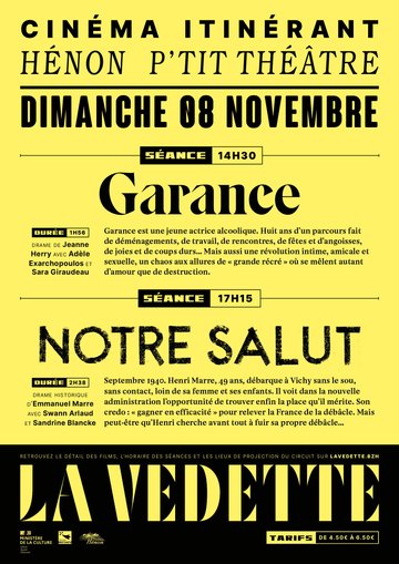 Cinéma itinérant à Hénon le 08/11/2026