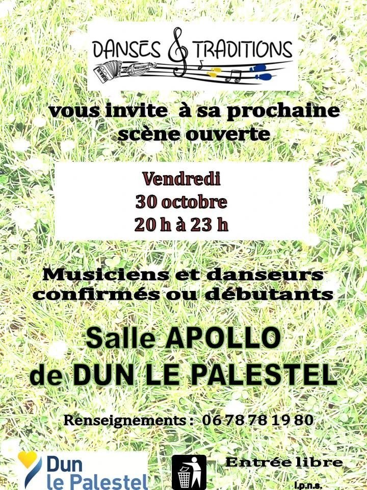 Scène et piste ouvertes