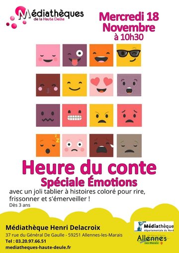 Heure du conte Spéciale Emotions