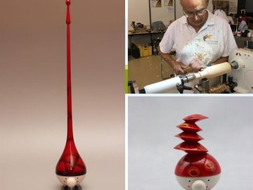Le bois tourne, les lutins naissent ! Démonstration de Serge Vagné