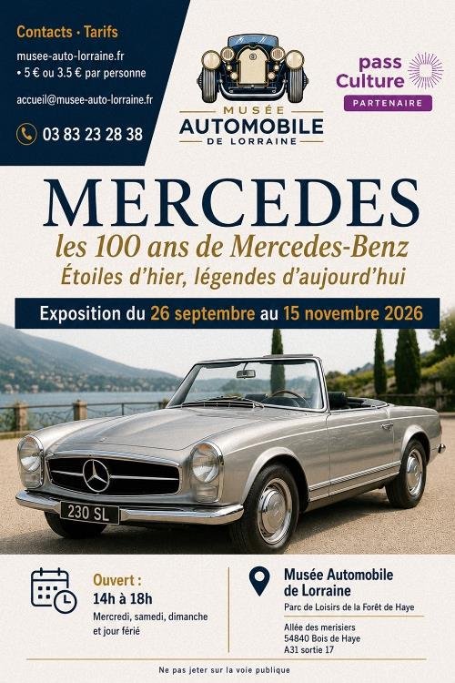 Exposition automobile - Mercedes, les 100 ans de Mercedes-Benz