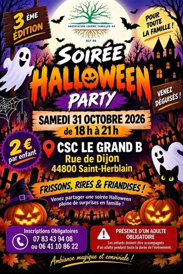 Soirée Halloween à St-Herblain