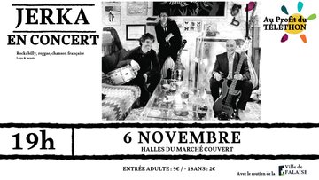 Concert du groupe JERKA au profit du Téléthon