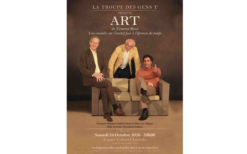 Spectacle Art de Yasmina Reza - La Troupe des gens T