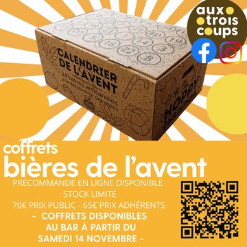Vente calendrier Bières de l'Avent