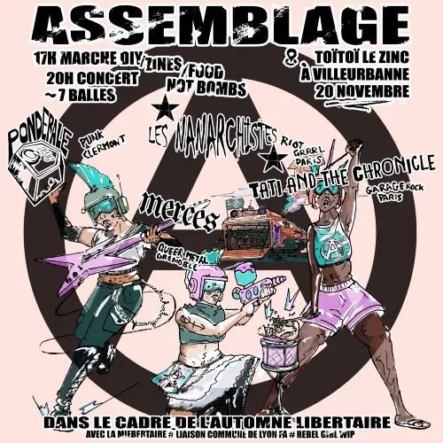 ASSEMBLAGE - CONCERT RIOT GRRRL & Marché DIY