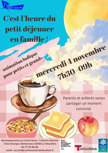 Petit déj en famille