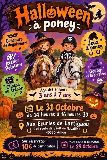 Halloween en poney