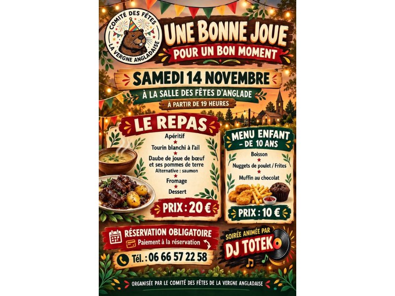 Soirée une bonne joue pour un bon moment