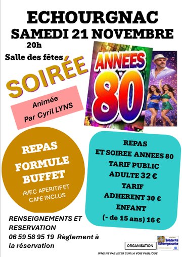 Show dansant et repas buffet