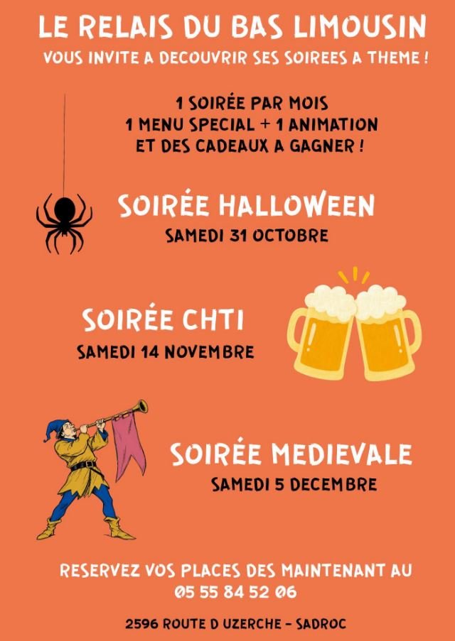 Soirée médiévale au Relais du Bas Limousin