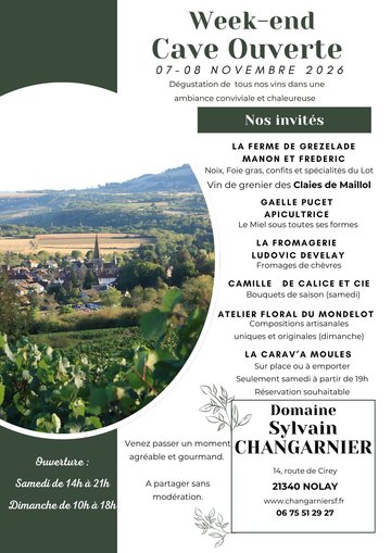 Cave ouverte au Domaine Changarnier