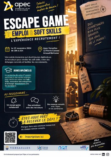 Escape Game 1er emploi et soft skills