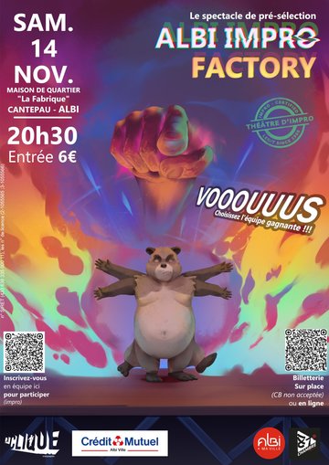 Pré-sélection Albi Impro Factory !