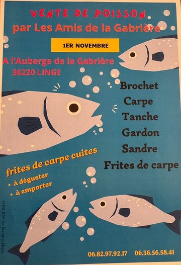 Vente de poissons à l’étang de La Gabrière