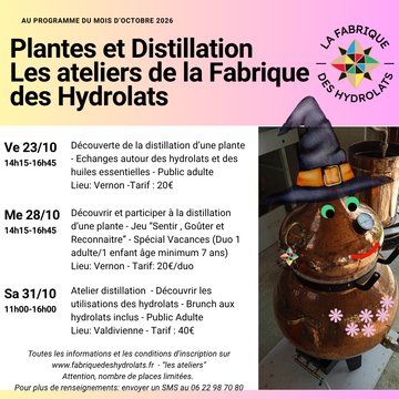 ATELIER PLANTES & DISTILLATION