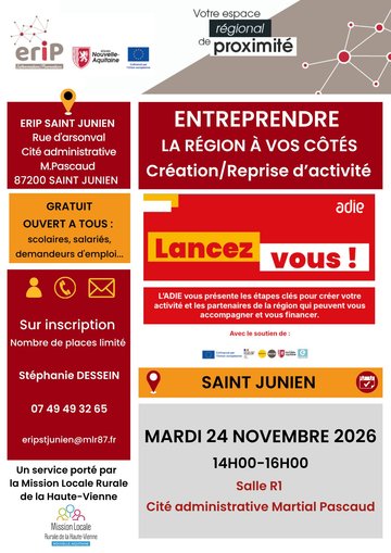 Entreprendre la Région à vos côtés