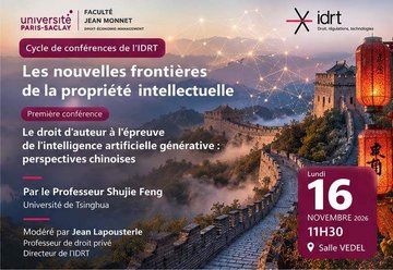 Le droit d'auteur à l'épreuve de l'intelligence artificielle générative : perspectives chinoises