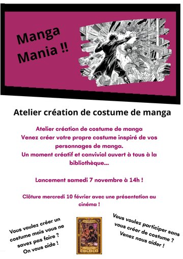 Manga Mania : Cosplay (création de costume)