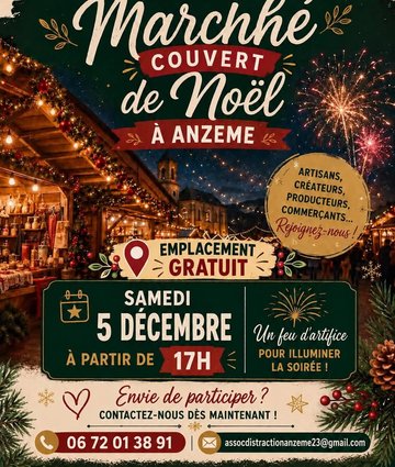 Marché couvert de Noël