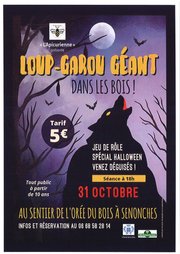 Loup Garou Géant dans les bois