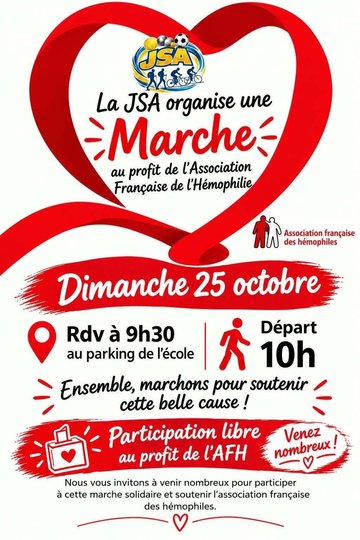 MARCHE AU PROFIT DE L'ASSOCIATION FRANCAISE DE L'HEMOPHILIE