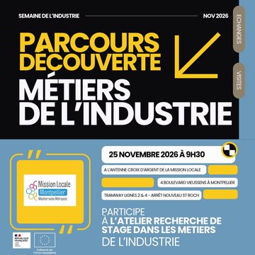 Parcours découverte des métiers de l'industrie : atelier recherche de stage