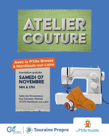 Atelier couture avec la P’tite Brosse