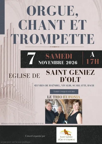 Concert d'Orgue, chant et trompette