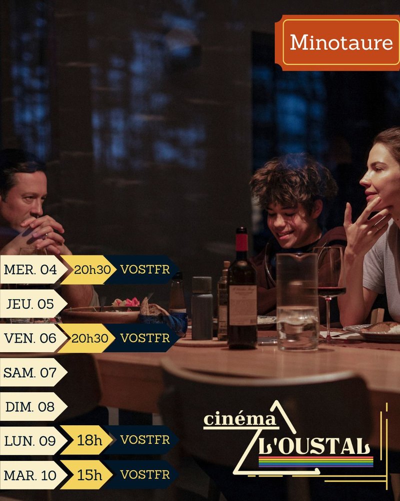 Minotaure, 2h20, drame de Andrei Zviaguintsev avec Dmitri Mazourov, Iris Lebedeva.  Grand prix Cannes 2026, représentant de la France aux Oscars.