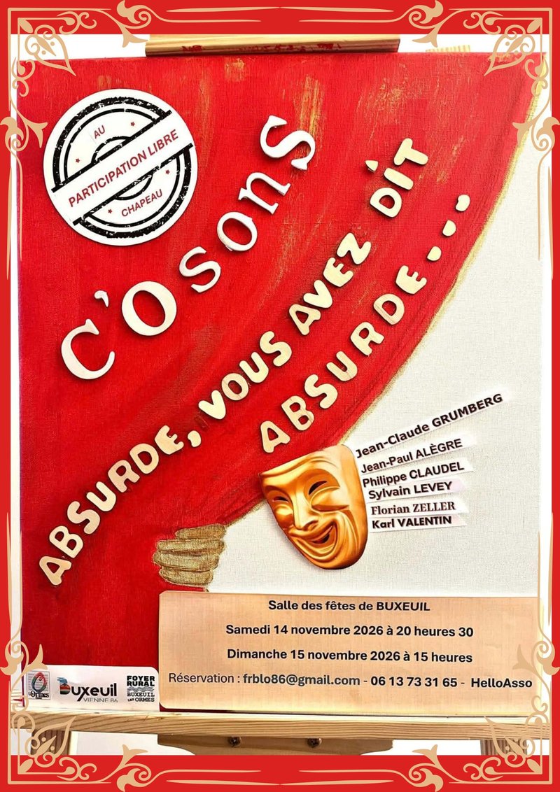 Théâtre C'Osons - Absurde, vous avez dit absurde...