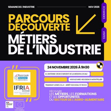 Parcours découverte des métiers de l'industrie : présentation des métiers Agro-alimentaires
