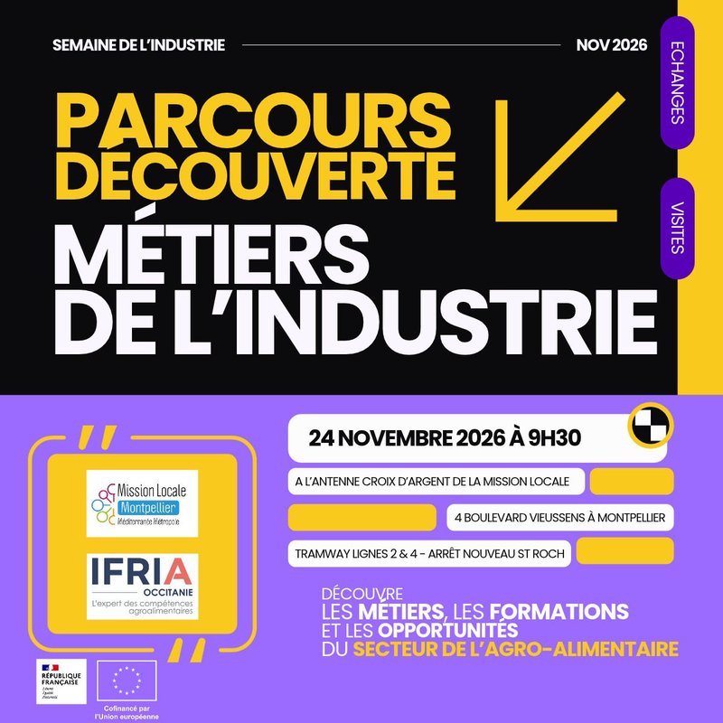Parcours découverte des métiers de l'industrie : présentation des métiers Agro-alimentaires