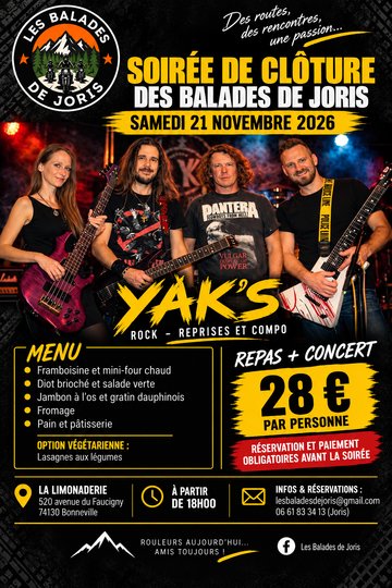 Soirée de clôture des Balades de Joris – YAK’S