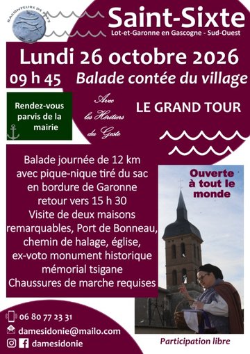 Balade contée du village de Saint-Sixte par Dame Sidonie