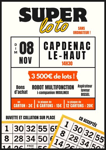Super loto à Capdenac-le-Haut