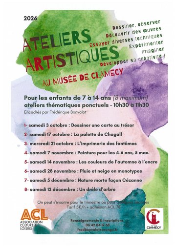 Ateliers artistiques au musée de Clamecy