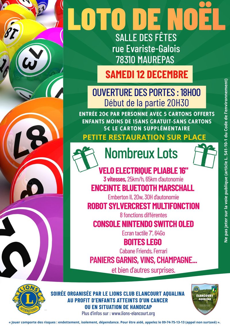 LOTO CARITATIF DE NOEL