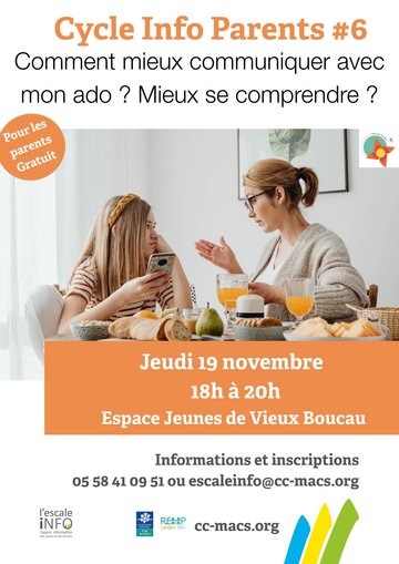 Cycle Info Parents : "Comment mieux communiquer avec mon ado?"