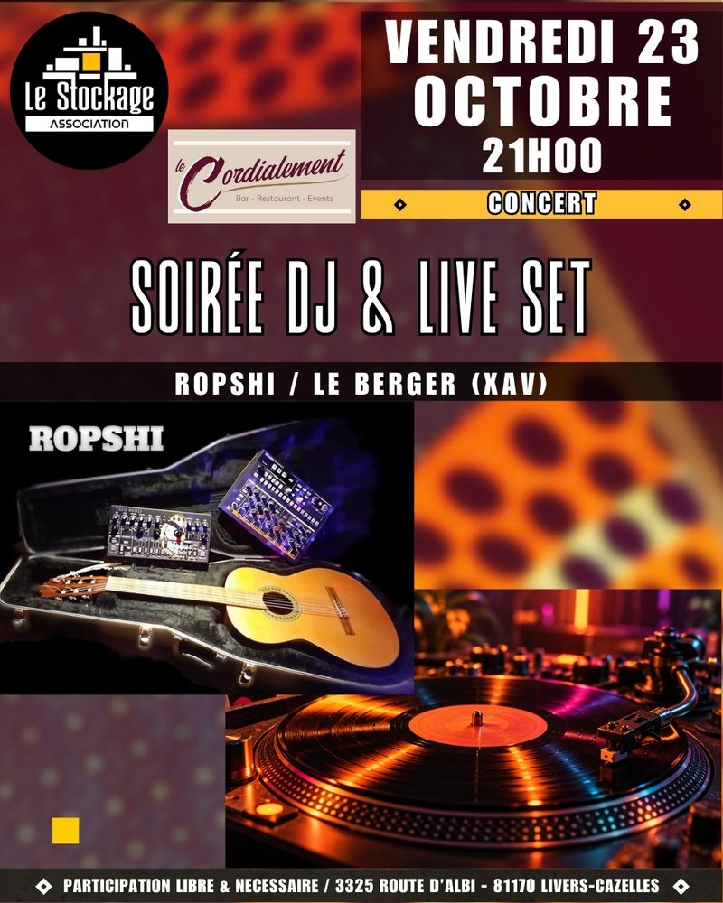 Soirée DJ & Live Set - ROPSHI + LE BERGER