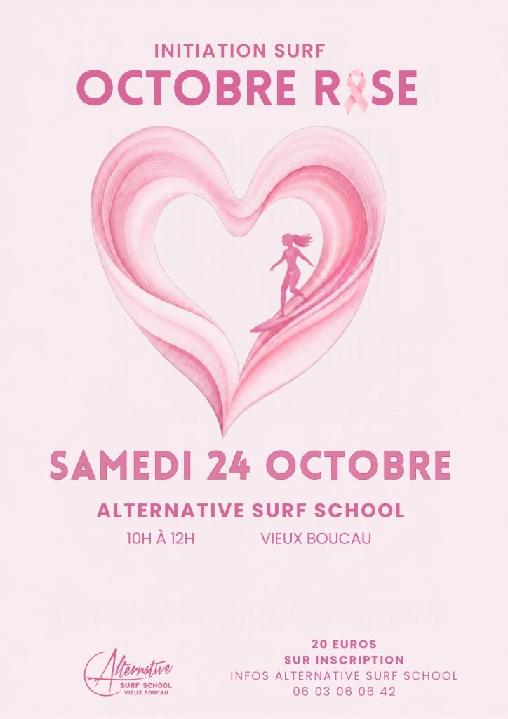 Initiation au surf - Octobre Rose